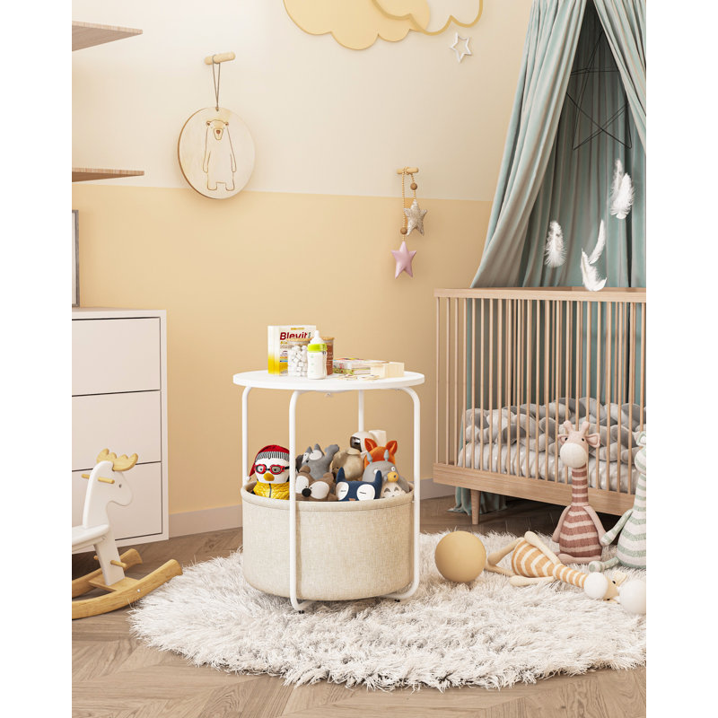 Nursery side table with storage deals